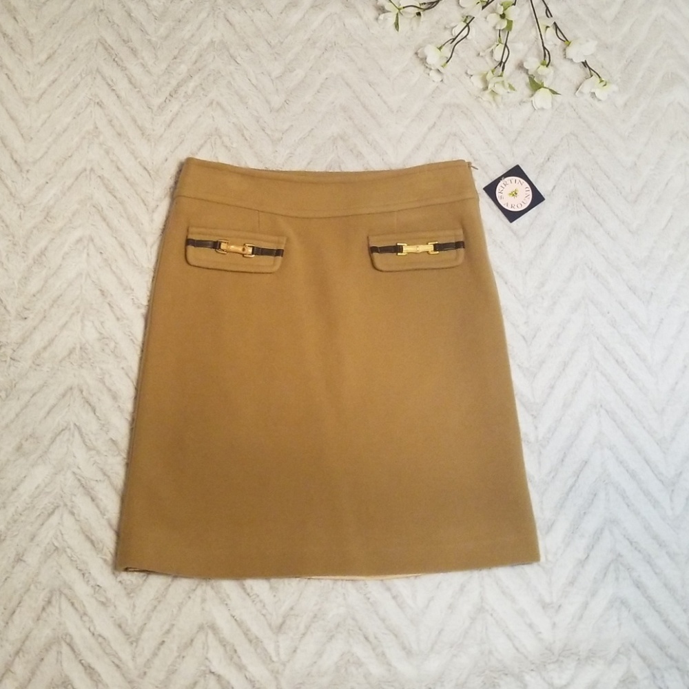 New Skirtin Around Lined Wool Skirt